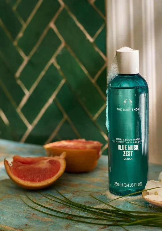 Blue Musk Zest Hair And Body Wash