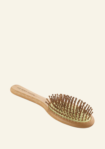 Brosse à cheveux ovale à picots en bambou