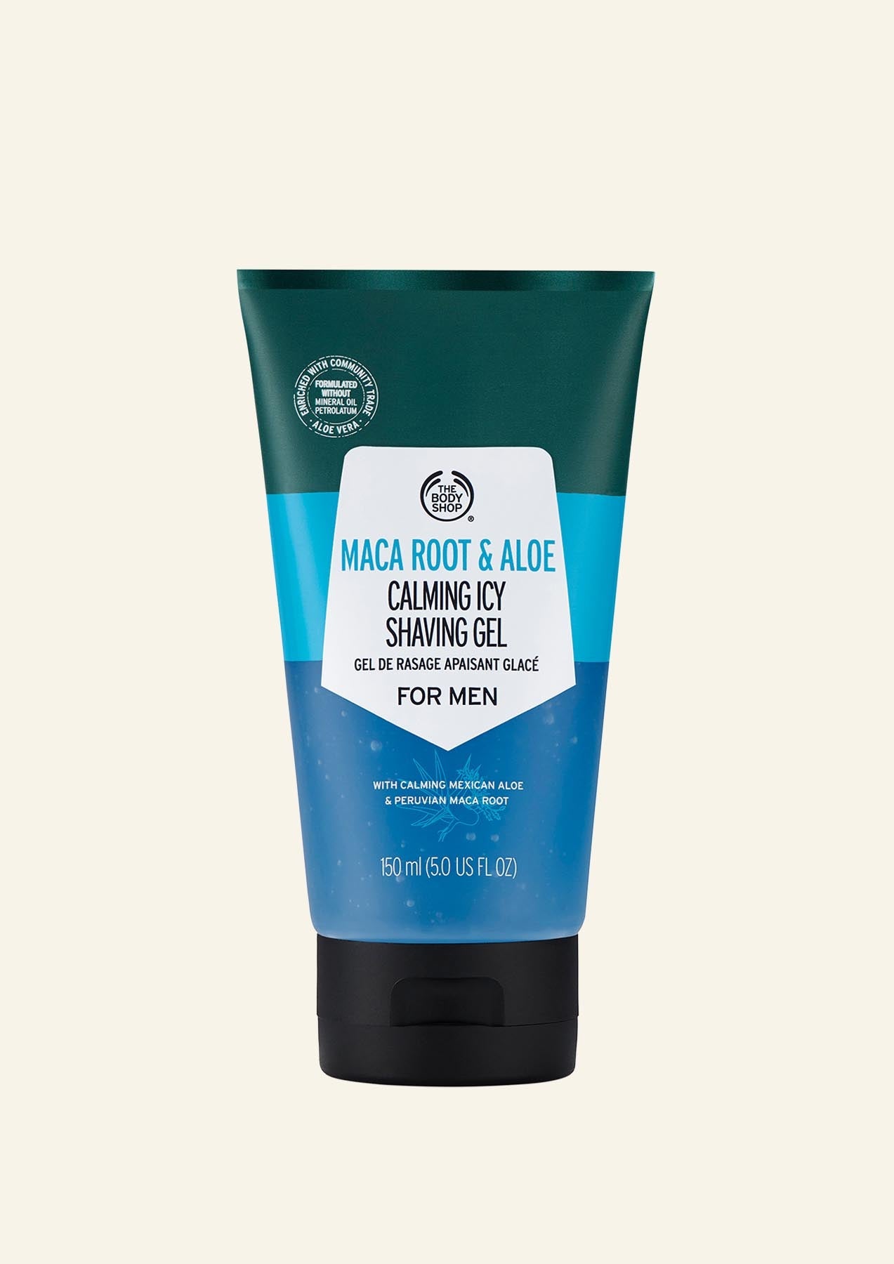 Gel de Rasage Apaisant Glacé Maca Root & Aloé